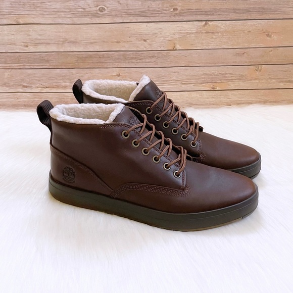 Timberland Men’s Davis Square Waterproof Warm Lined Chukka Boots - Picture 1 of 7